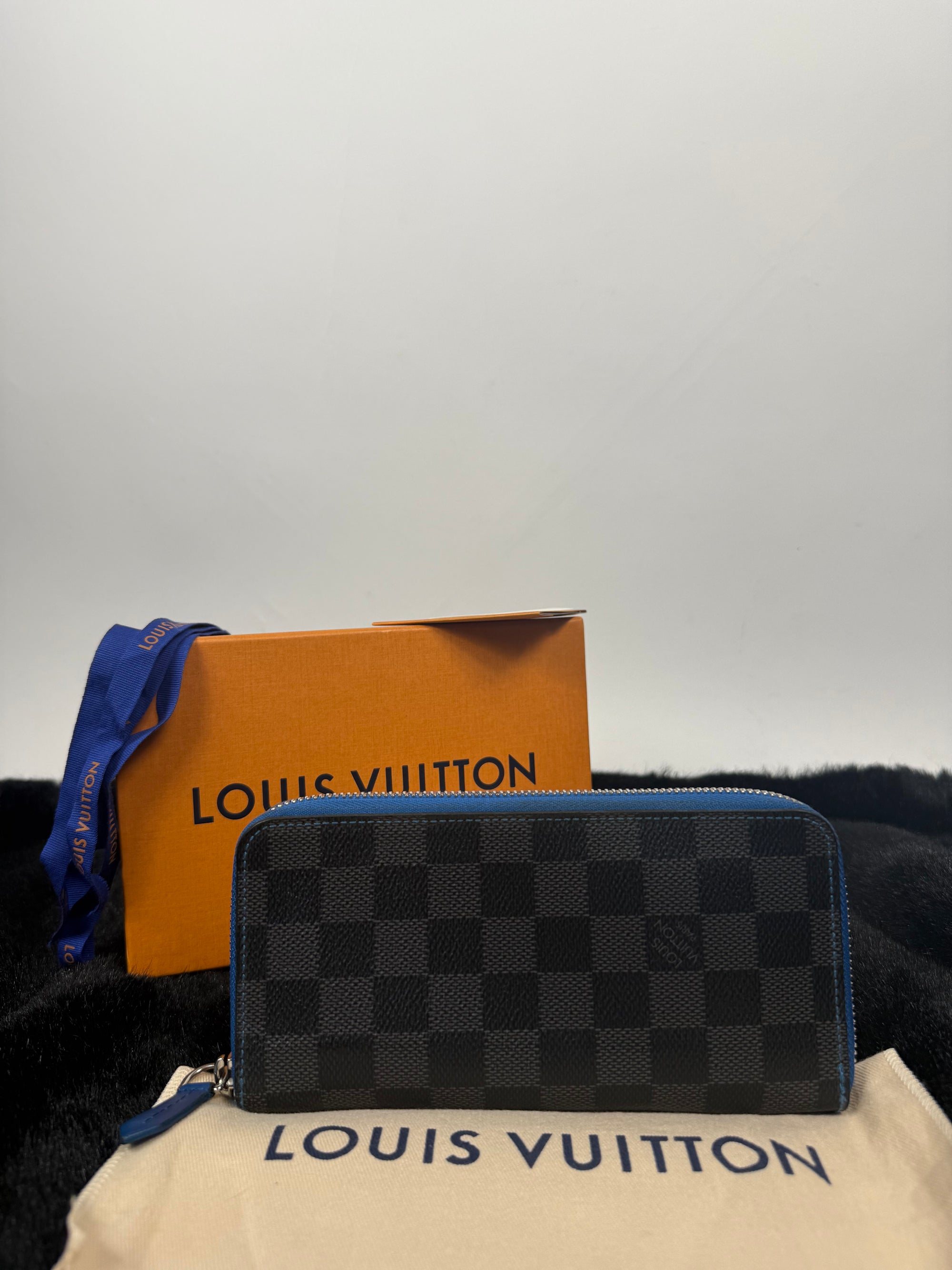 Louis Vuitton Zippy Wallet Damier/Blu