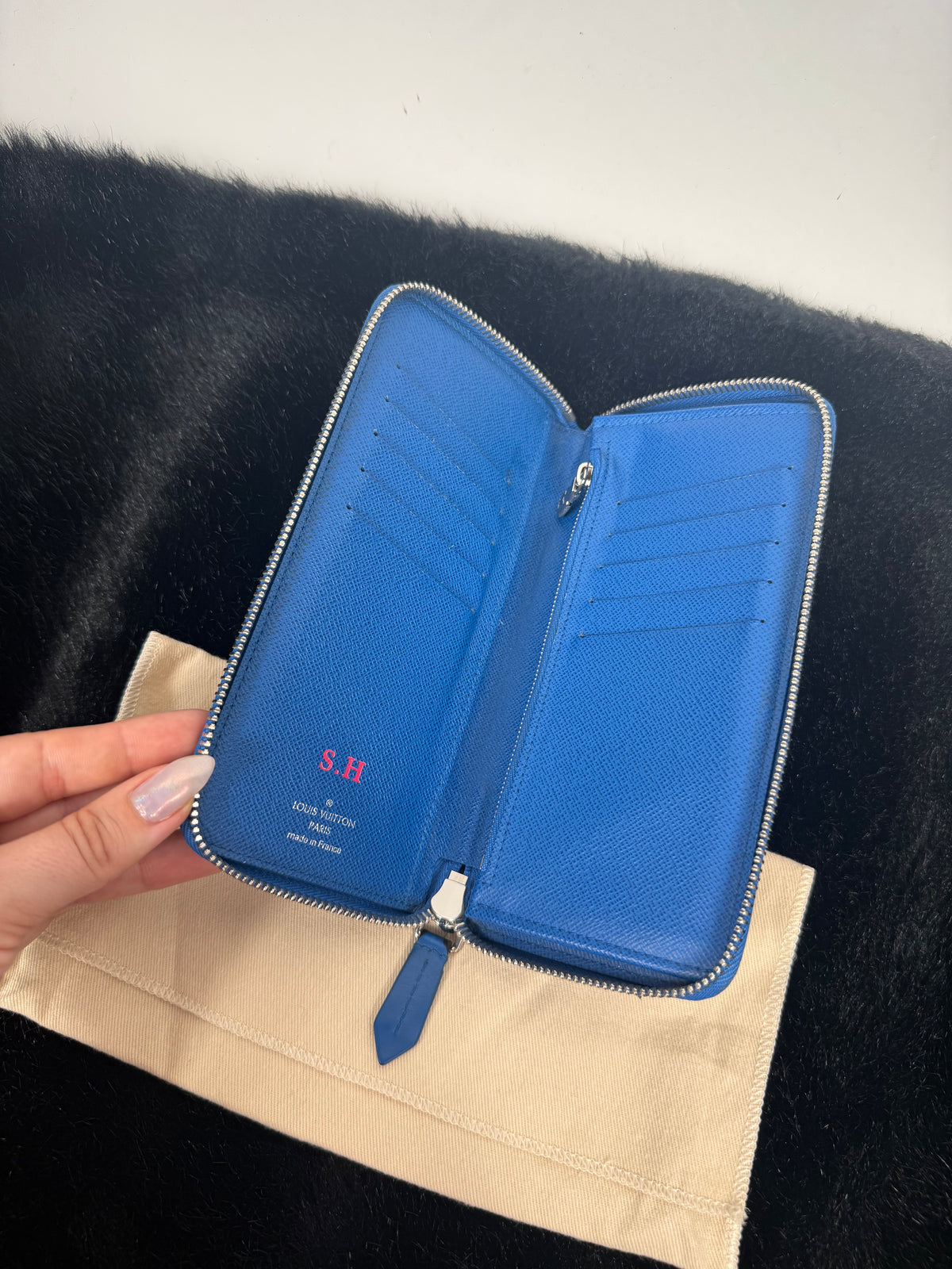 Louis Vuitton Zippy Wallet Damier/Blu