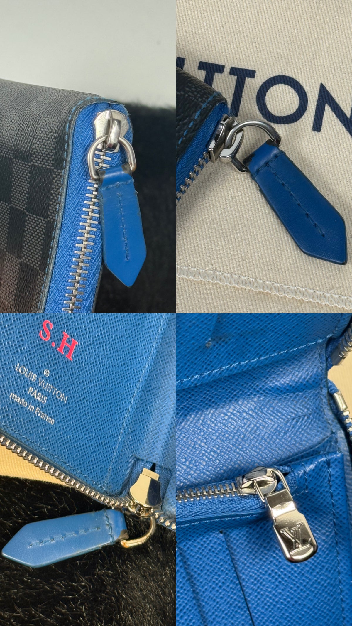 Louis Vuitton Zippy Wallet Damier/Blu