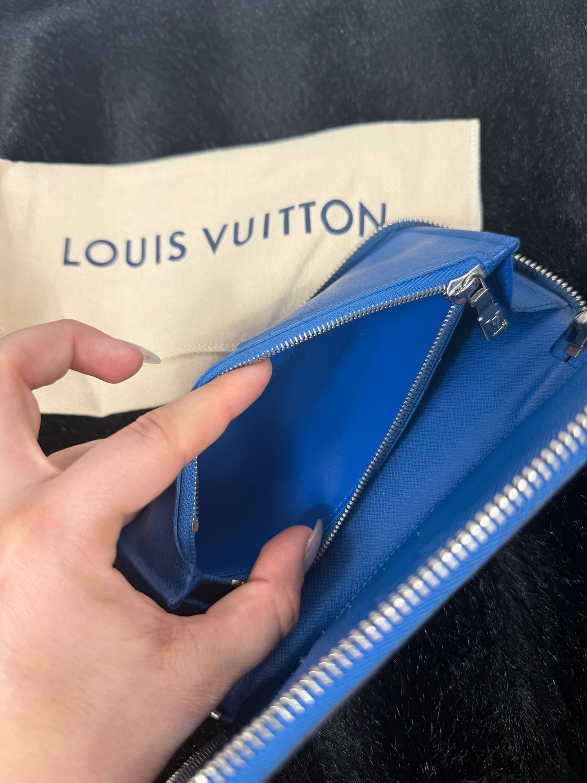 Louis Vuitton Zippy Wallet Damier/Blu