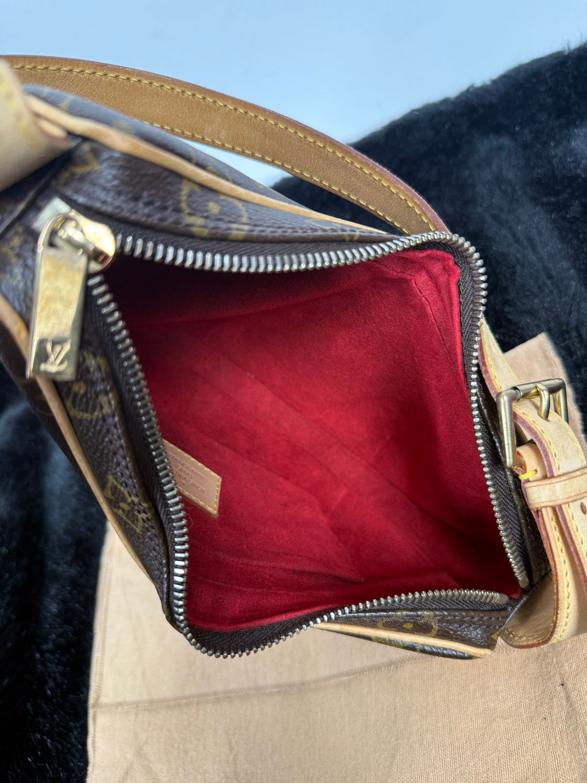 Louis Vuitton Croissant PM Monogram Vintage Originale – Borsa a Spalla Donna