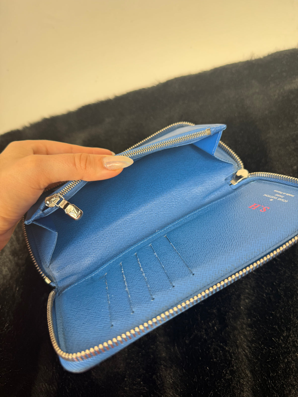 Louis Vuitton Zippy Wallet Damier/Blu