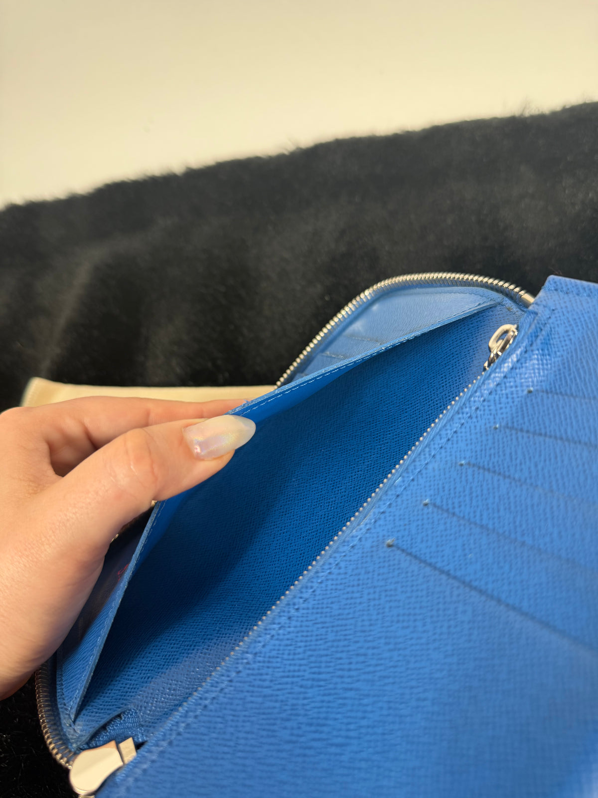 Louis Vuitton Zippy Wallet Damier/Blu