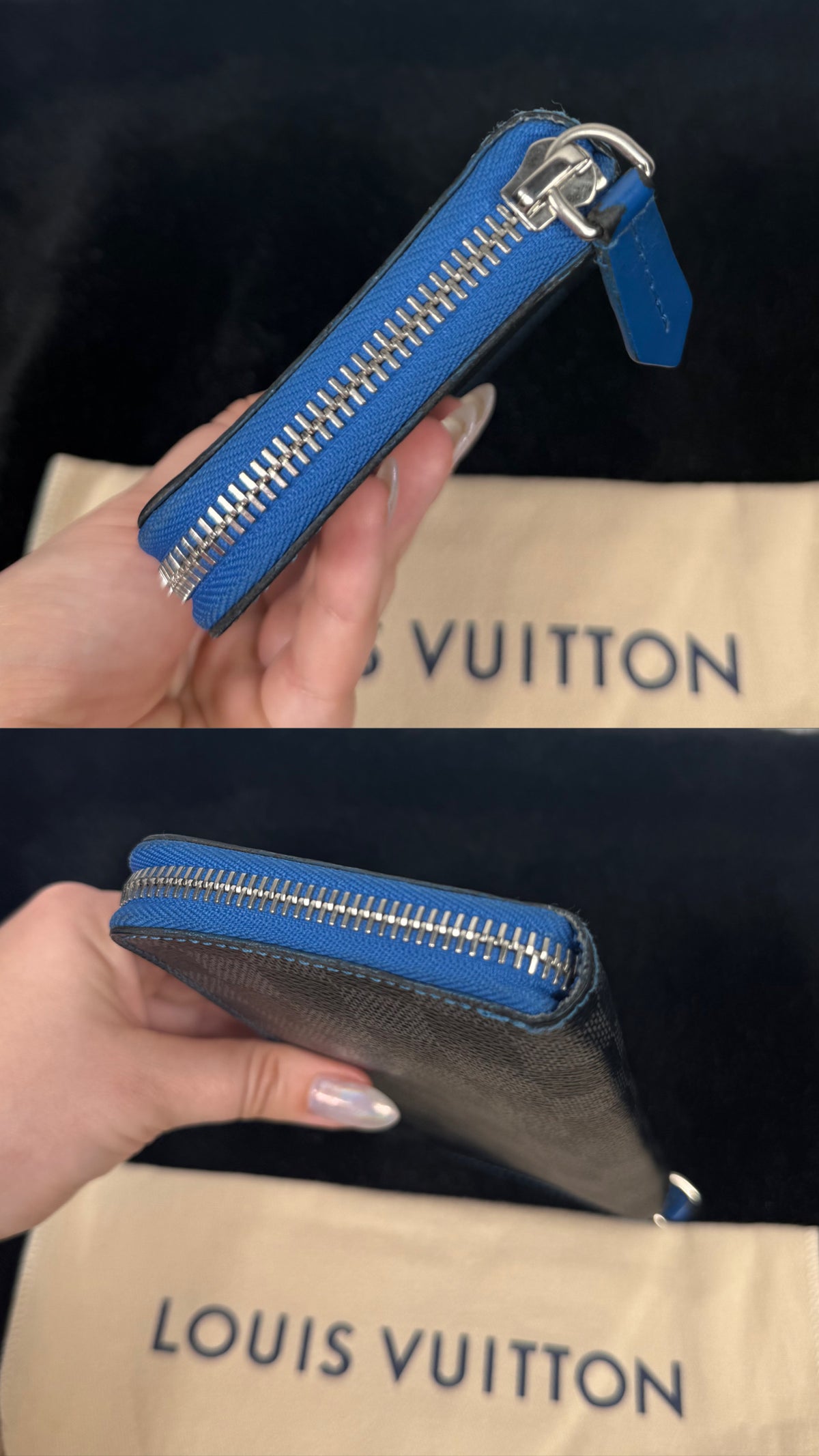 Louis Vuitton Zippy Wallet Damier/Blu